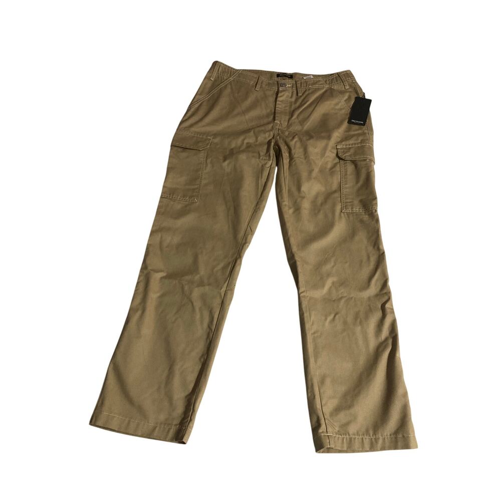True Religion Mens Travertine Beige Cargo Pants Sz 34X32 NWT